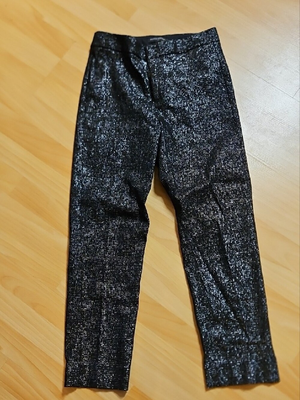 Banana Republic Black with Silver Sparkle Slacks